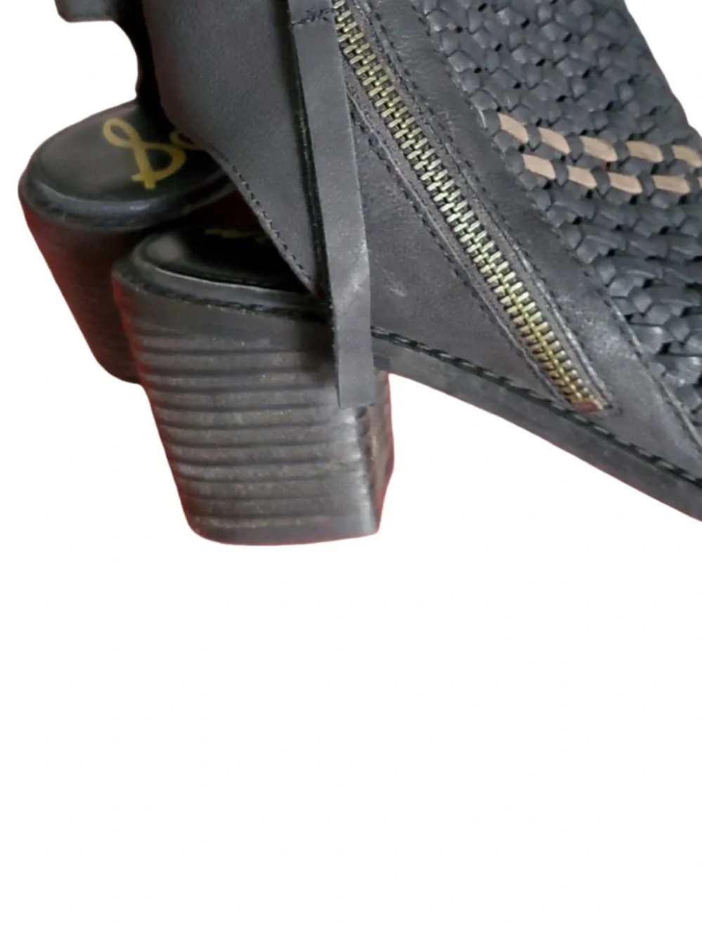 Sam Edelman Bootie Stacked Heel Sandals - Picture 3 of 9